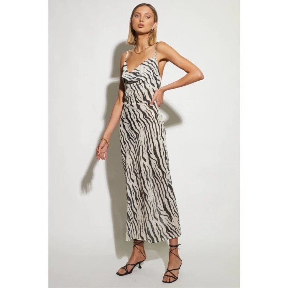 SNDYS the Label Instinct Dress in Zebra Small Small